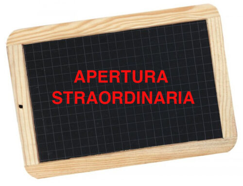 APERTURA STRAORDINARIA