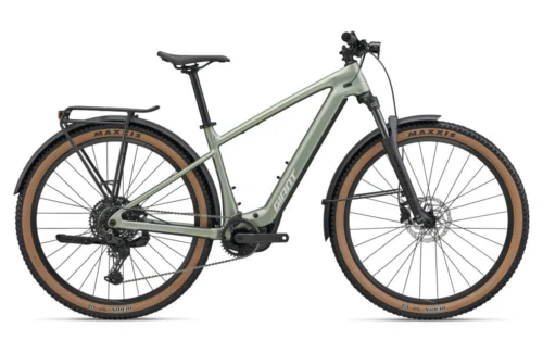 Giant Talon E+ 2 EX 2027 e-MTB trekking colore Frost Fern verde - vista lato