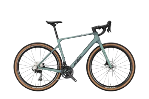 KTM Gravelator Elite 2X 2027 bici gravel colore Bright Teal Matt azzurro opaco